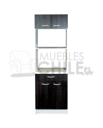 Mueble de Cocina 60cm Horno y Microondas con cajon – Melamina con Cubierta Postformado