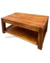 Mesa de centro rustica lisa madera