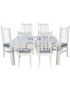Comedor blanco 6 sillas 160cmx90cm