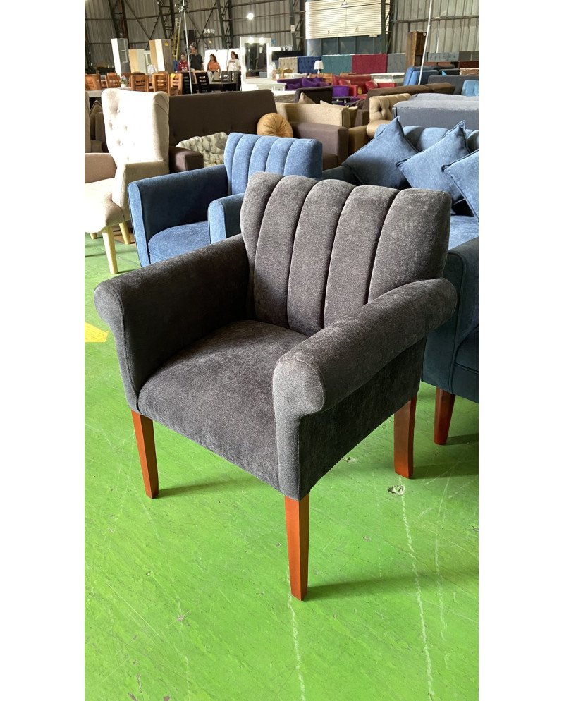 Poltrona tubular brazo redondo
