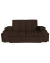 Sofá Cama Cine con 2 Pouf Felpa – Reclinable y Moderno