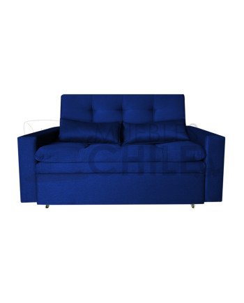 Sofá Cama Acolchado 190cm Brazo Recto en Lino | Muebles Chile