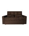 Sofá Cama Acolchado 190cm Brazo Recto en Lino | Muebles Chile
