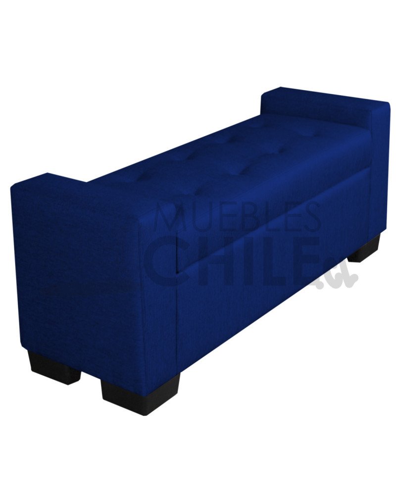BANQUETA BAUL BRAZO RECTO TAPIZ LINO