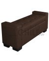BANQUETA BAUL BRAZO RECTO TAPIZ LINO
