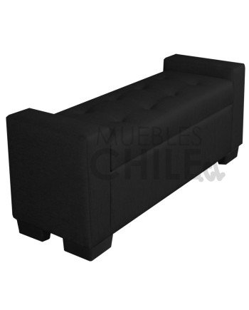 BANQUETA BAUL BRAZO RECTO TAPIZ LINO