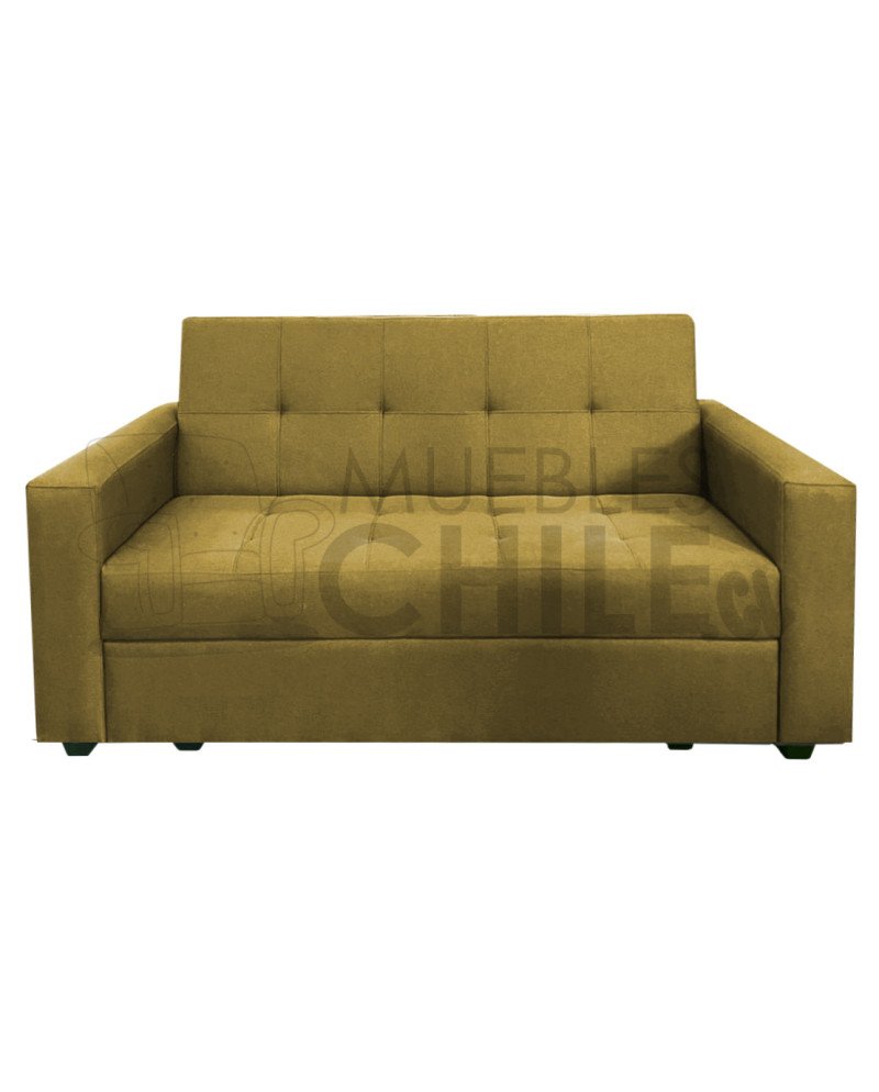 SOFA CAMA BRAZO RECTO EXTENDIDO LINO