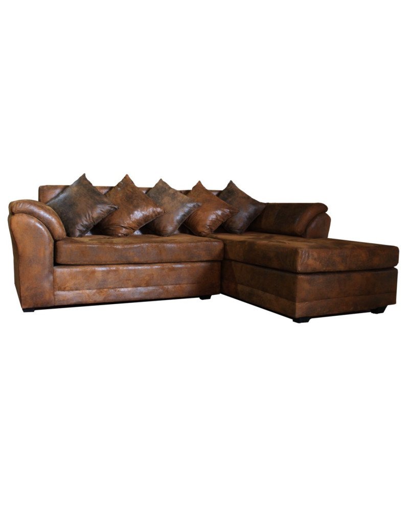 Living Mini Mustang Cuero Bonded Derecho – Sofá Seccional