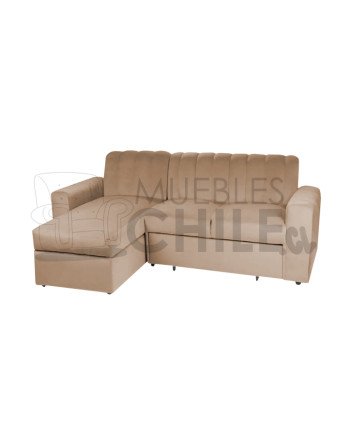 SECCIONAL CAMA BAUL NANTES IZQUIERDO FELPA