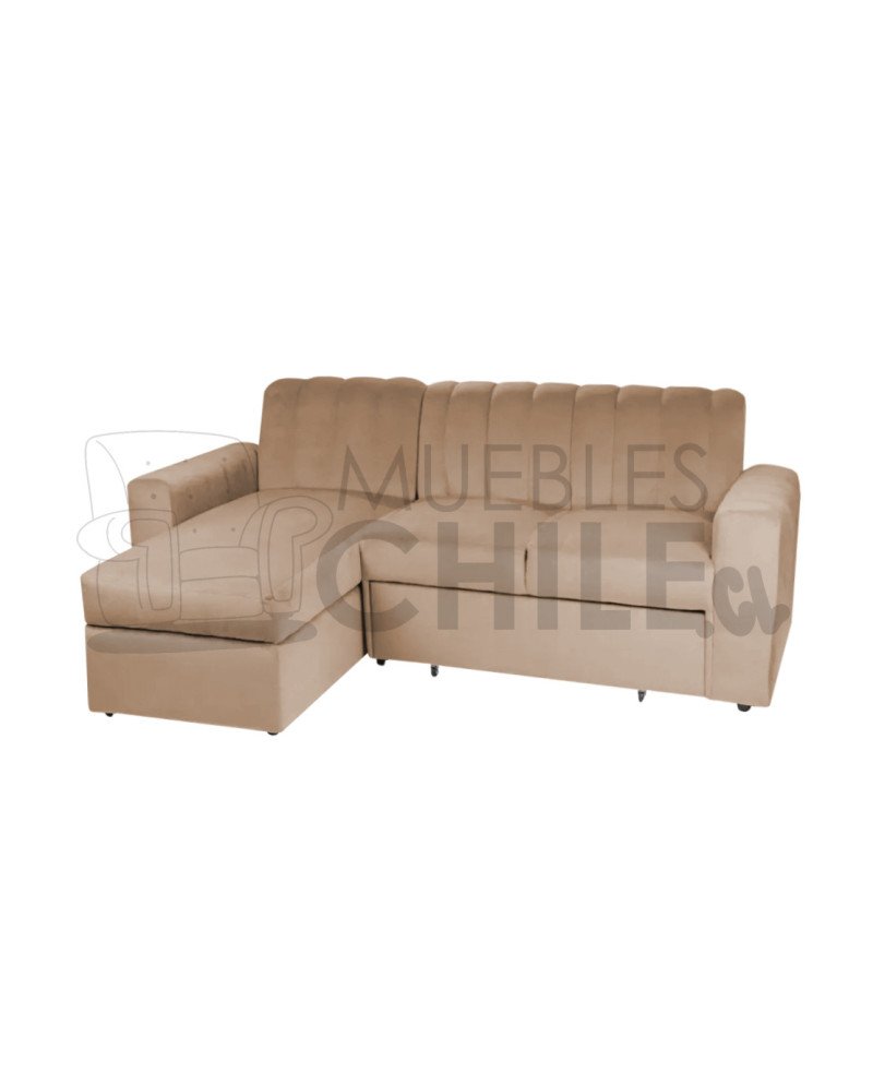 SECCIONAL CAMA BAUL NANTES IZQUIERDO FELPA