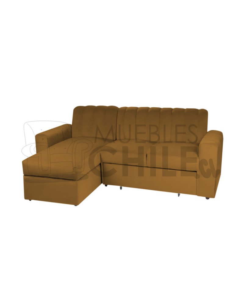 SECCIONAL CAMA BAUL NANTES IZQUIERDO FELPA
