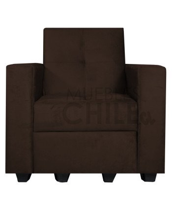 Sofá Cama Brazo Recto 100cm Felpa – Compacto y Reclinable