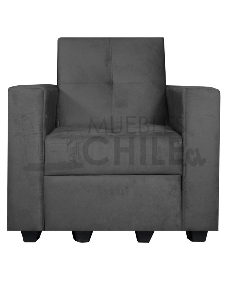 Sofá Cama Brazo Recto 100cm Felpa – Compacto y Reclinable