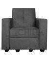 Sofá Cama Brazo Recto 100cm Felpa – Compacto y Reclinable