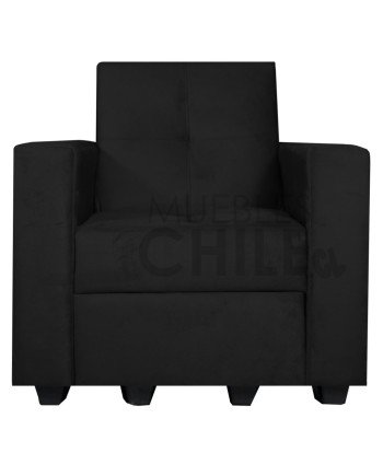 Sofá Cama Brazo Recto 100cm Felpa – Compacto y Reclinable