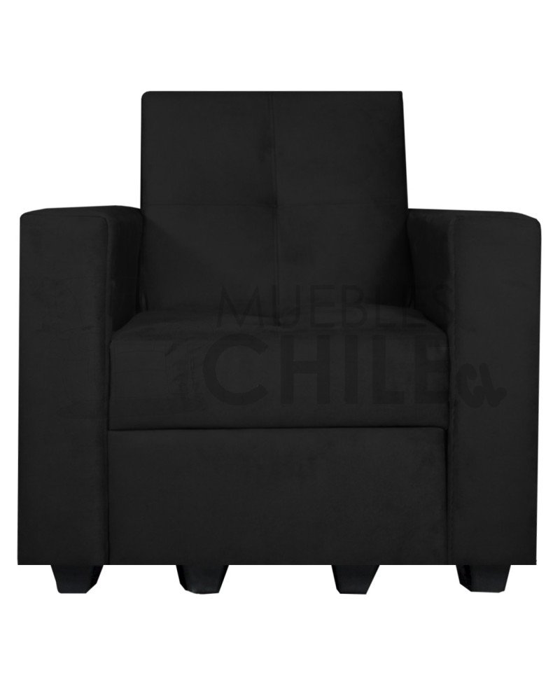 Sofá Cama Brazo Recto 100cm Felpa – Compacto y Reclinable