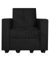Sofá Cama Brazo Recto 100cm Felpa – Compacto y Reclinable