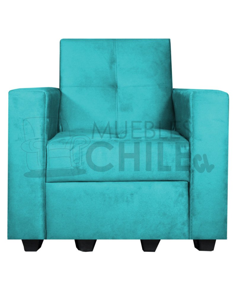 Sofá Cama Brazo Recto 100cm Felpa – Compacto y Reclinable