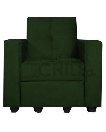 Sofá Cama Brazo Recto 100cm Felpa – Compacto y Reclinable