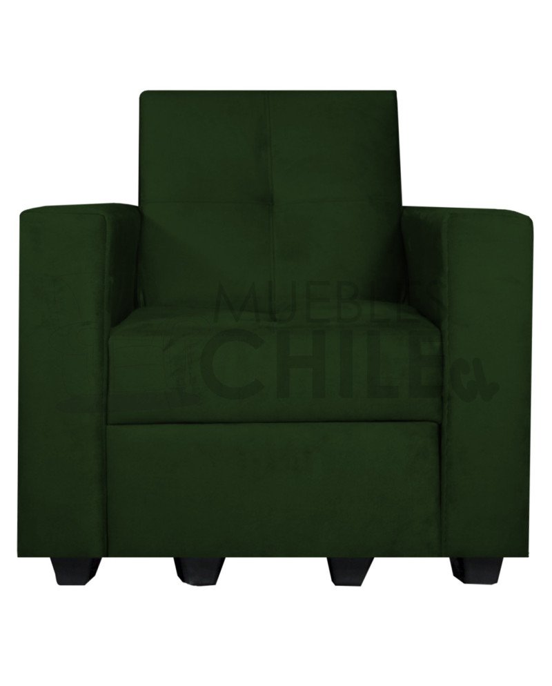 Sofá Cama Brazo Recto 100cm Felpa – Compacto y Reclinable
