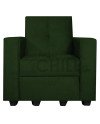Sofá Cama Brazo Recto 100cm Felpa – Compacto y Reclinable