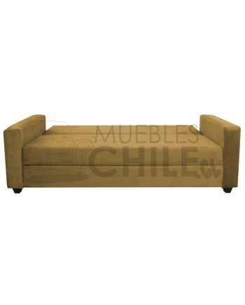 SOFA CAMA BAUL BRAZO RECTO FELPA