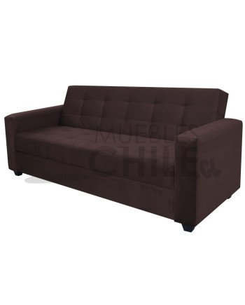 Sofá Cama Baúl Brazo Recto PU – Sofá Cama con Almacenamiento y Respaldo Reclinable