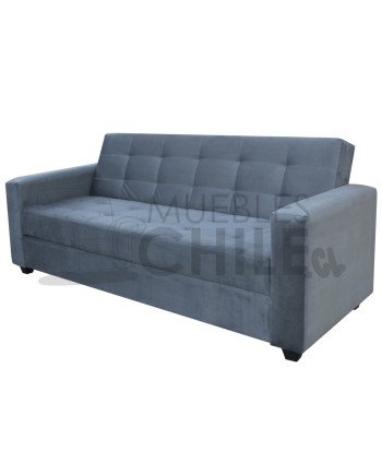 Sofá Cama Baúl Brazo Recto PU – Sofá Cama con Almacenamiento y Respaldo Reclinable