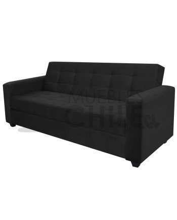 Sofá Cama Baúl Brazo Recto PU – Sofá Cama con Almacenamiento y Respaldo Reclinable