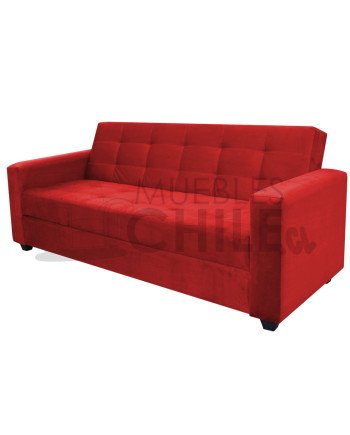 Sofá Cama Baúl Brazo Recto PU – Sofá Cama con Almacenamiento y Respaldo Reclinable