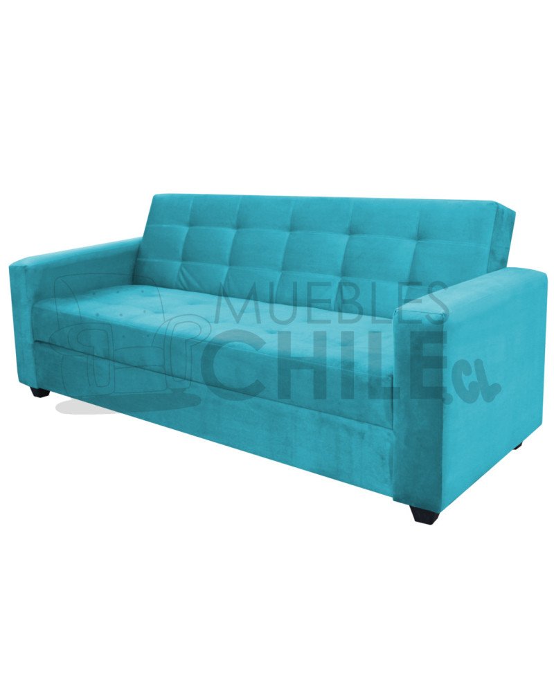 Sofá Cama Baúl Brazo Recto PU – Sofá Cama con Almacenamiento y Respaldo Reclinable
