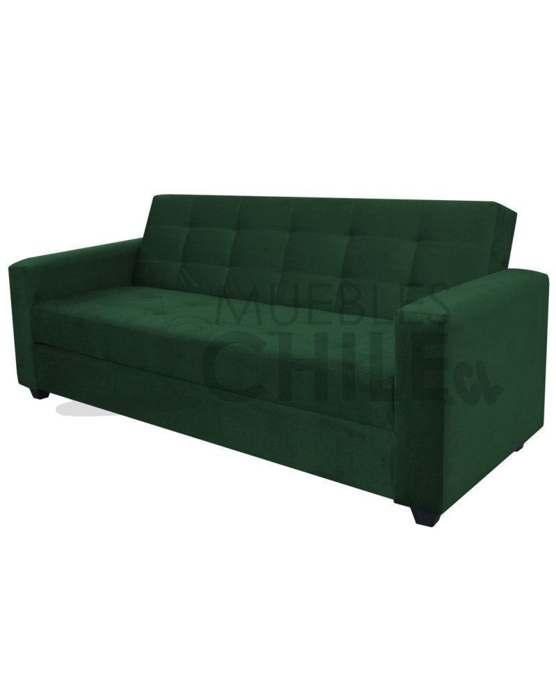 Sofá Cama Baúl Brazo Recto PU – Sofá Cama con Almacenamiento y Respaldo Reclinable