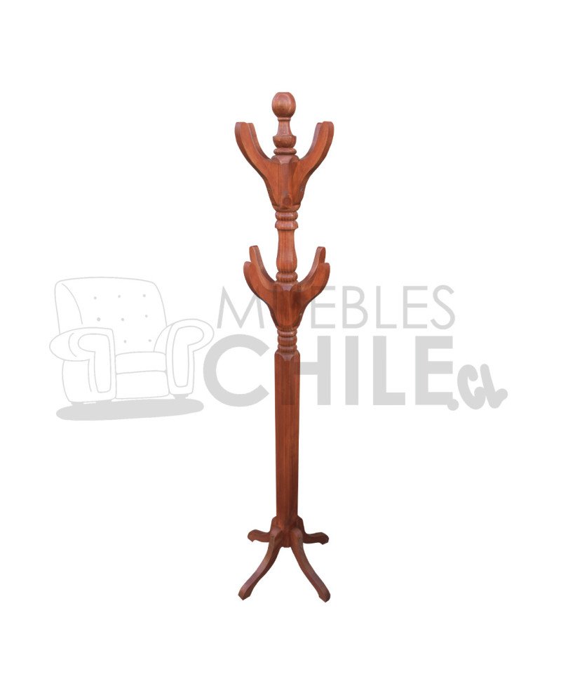 Perchero madera torneado, elegante y resistente
