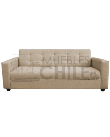 Sofá Cama Brazo Recto Tapiz Lino – Sofá Cama Reclinable Resistente y Funcional