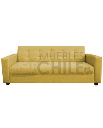 Sofá Cama Brazo Recto Tapiz Lino – Sofá Cama Reclinable Resistente y Funcional