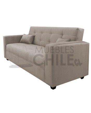 Sofá Cama Brazo Recto Tapiz Felpa – Sofá Cama Reclinable Resistente y Funcional