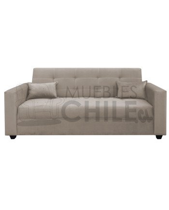 SOFA CAMA BRAZO RECTO FELPA