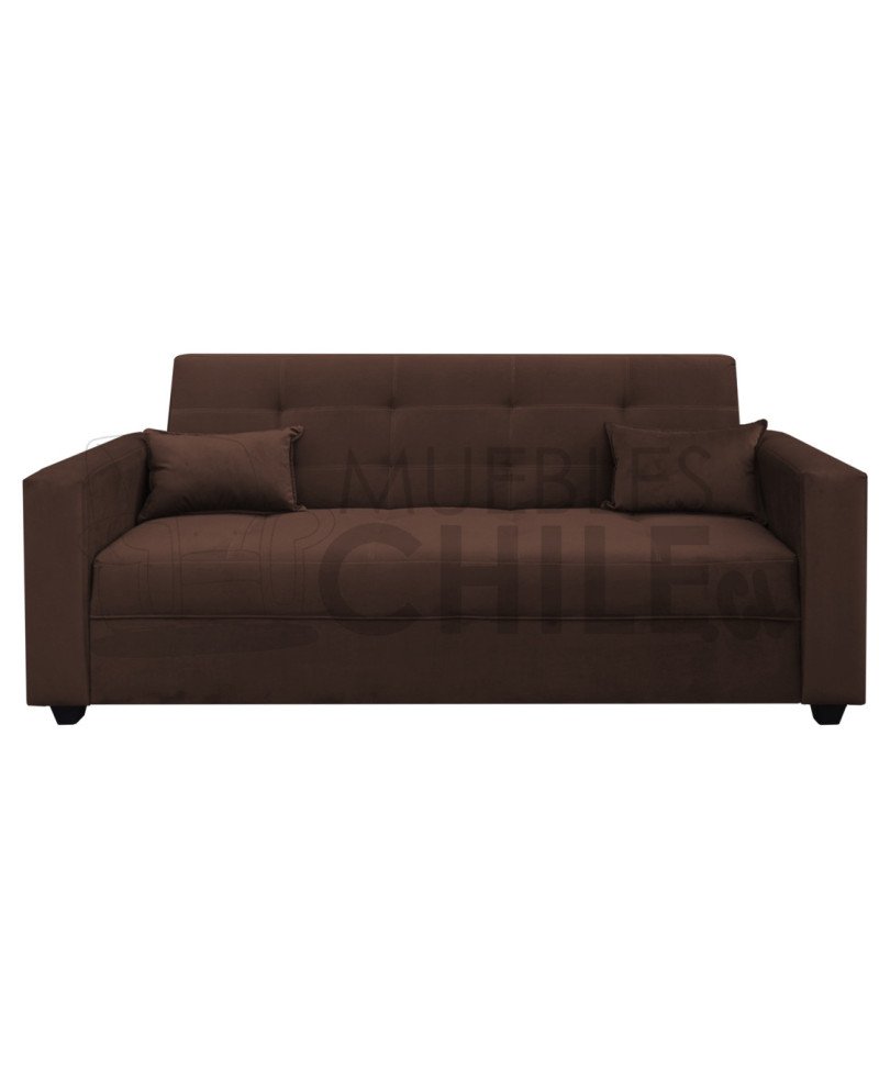 Sofá Cama Brazo Recto Tapiz Felpa – Sofá Cama Reclinable Resistente y Funcional