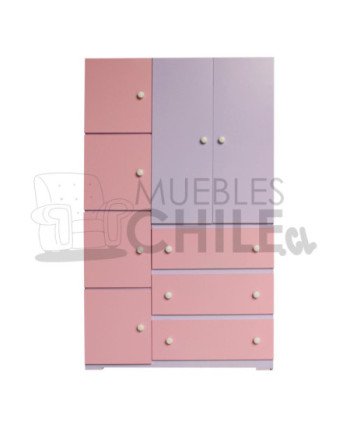 Ropero cubo Infantil Pintada en MDF – Muebles Chile