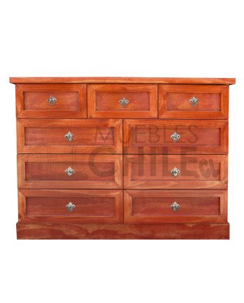 Cómoda Rústica con Riel Telescópico Metálico 120CM – Muebles Chile