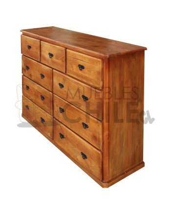 Cómoda Rústica en Pino Oregón 150cm – Muebles Chile