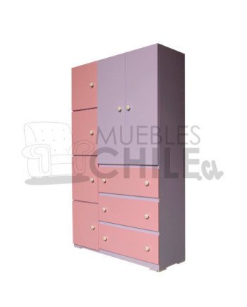 Ropero cubo Infantil Pintada en MDF – Muebles Chile