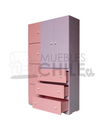 Ropero cubo Infantil Pintada en MDF – Muebles Chile