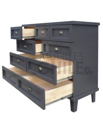 Cómoda Retro 120×100×45 cm Pata Alta – Muebles Chile