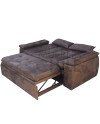 Sofá Cama Acolchado 190cm Cuero – Reclinable y Amplio