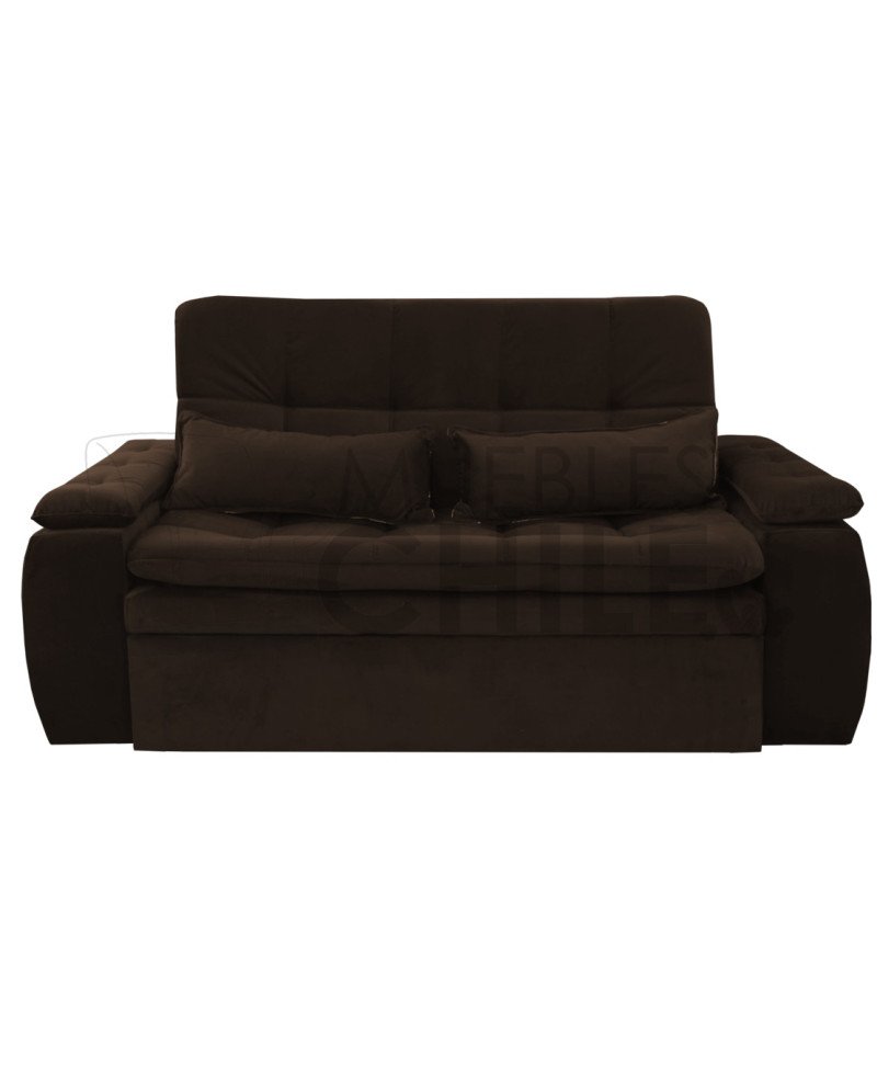 Sofá Cama Acolchado 190cm Felpa – Reclinable y Amplio
