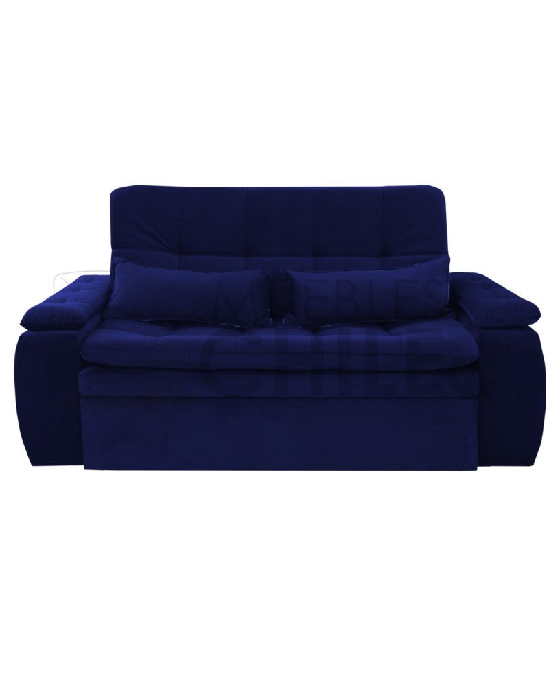 Sofá Cama Acolchado 190cm Felpa – Reclinable y Amplio