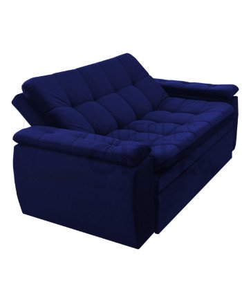 Sofá Cama Acolchado 190cm Felpa – Reclinable y Amplio