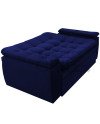 Sofá Cama Acolchado 190cm Felpa – Reclinable y Amplio