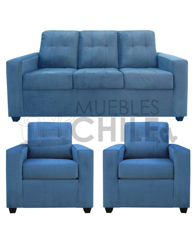 JUEGO DE LIVING MONTREAL 3-1-1 FELPA